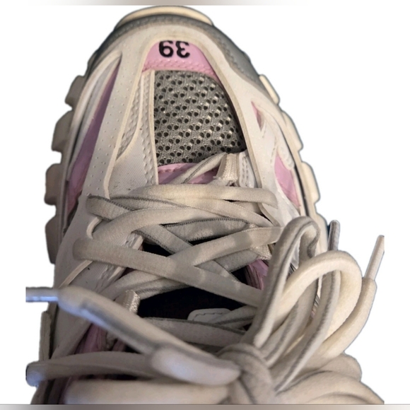 Balenciaga Women's Track Sneakers 'White Pink' Size EU 39 US 8.5 (GUC) - Picture 7 of 15